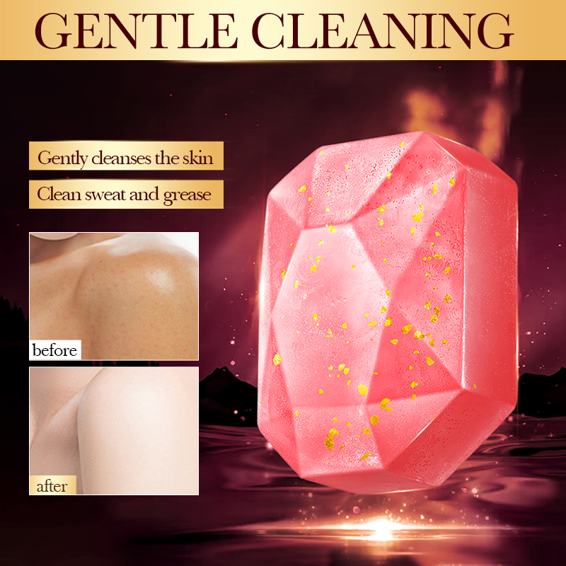 Luxury Skincare Gifts For Women - صابون يدوي الصنع بورق الذهب الوردي