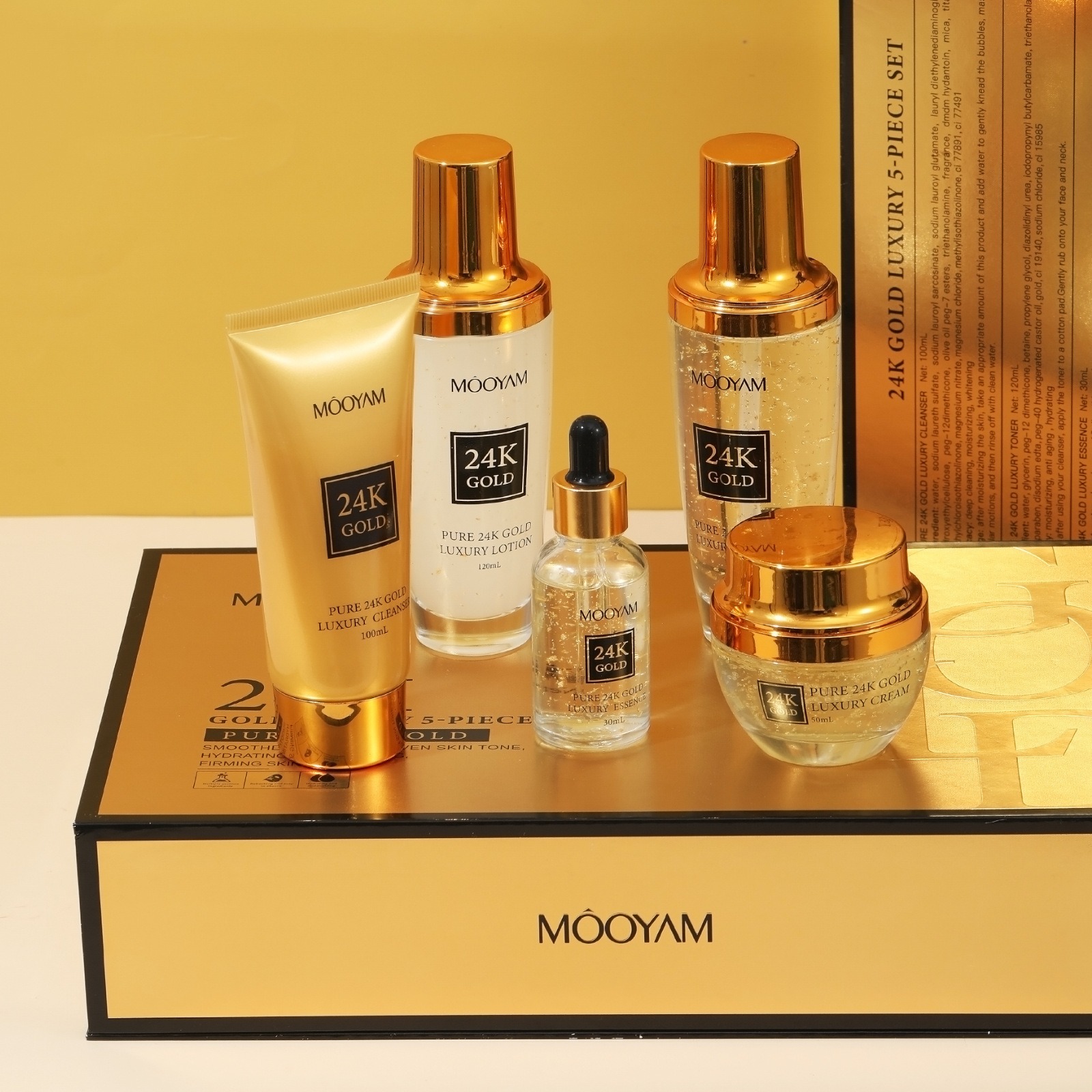 Luxury Skincare Kit - مجموعة مرطبة فاخرة من الذهب عيار