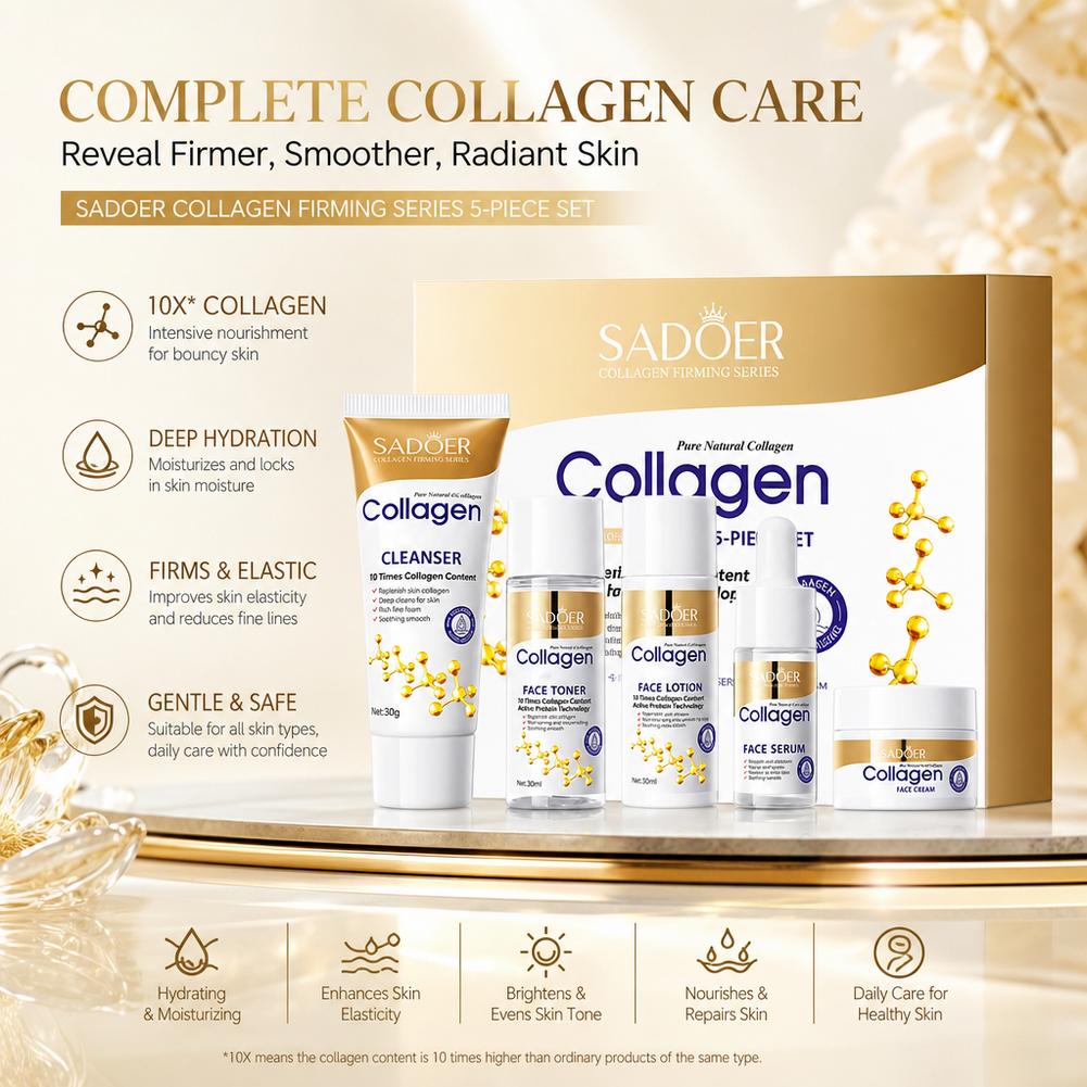 مجموعة العناية بالبشرة كولاجين - مراجعة Luxury Skincare Kit وسعره