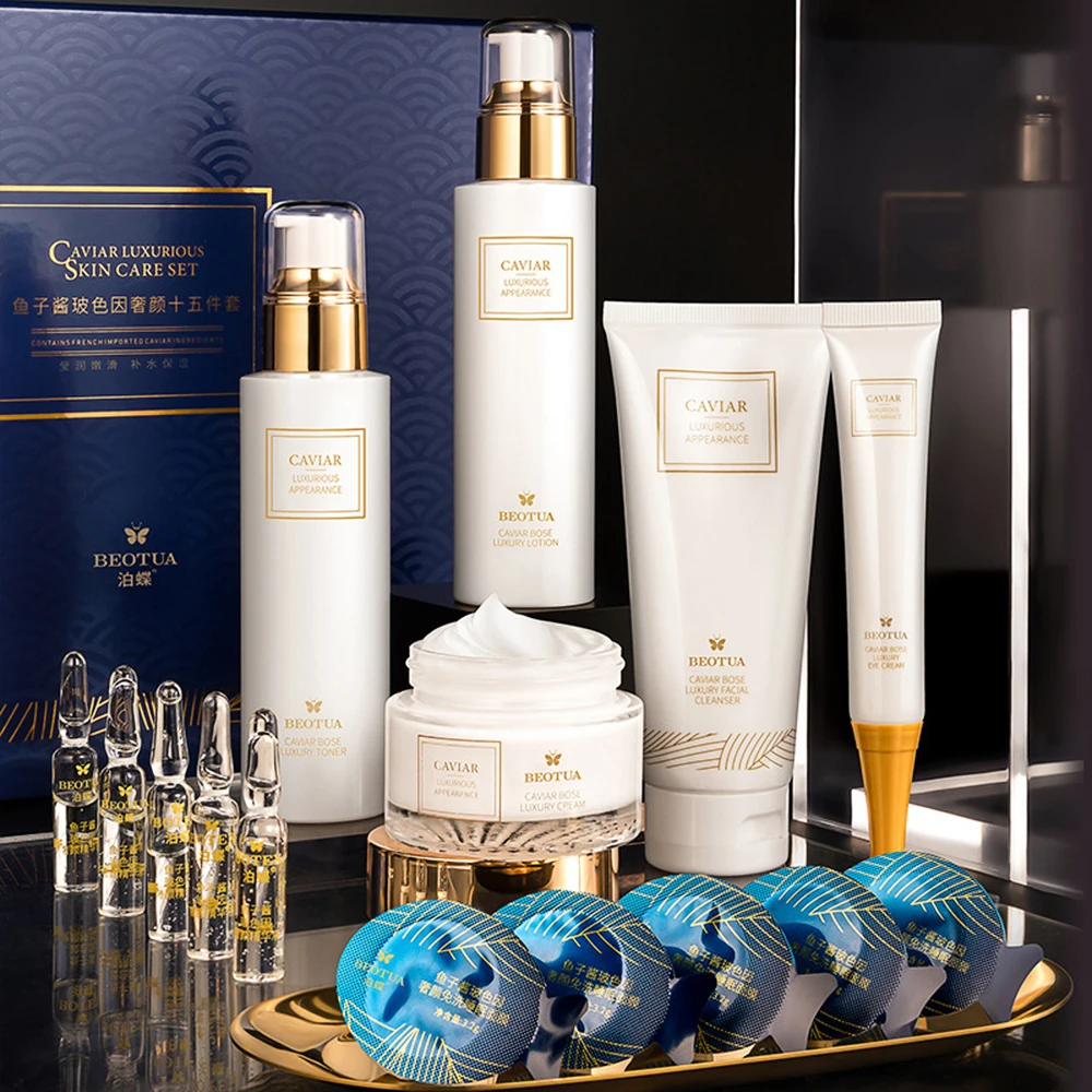 15 قطعة مجموعة العناية بالبشرة - مراجعة Luxury Skincare Kit وسعره